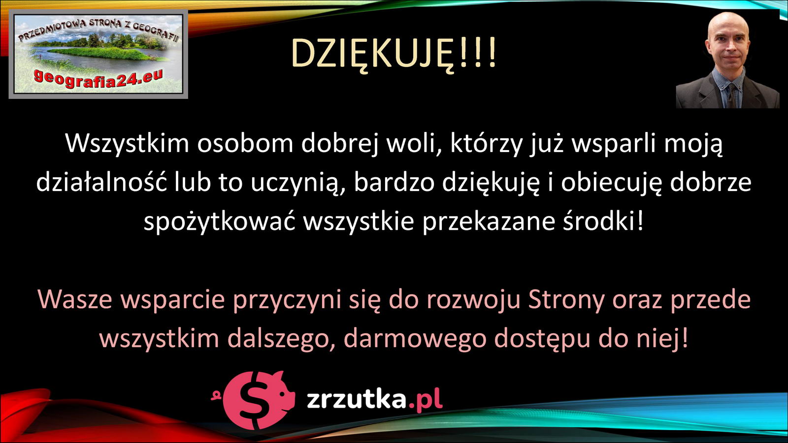 Zrzutka na Przedmiotową Stronę z Geografii