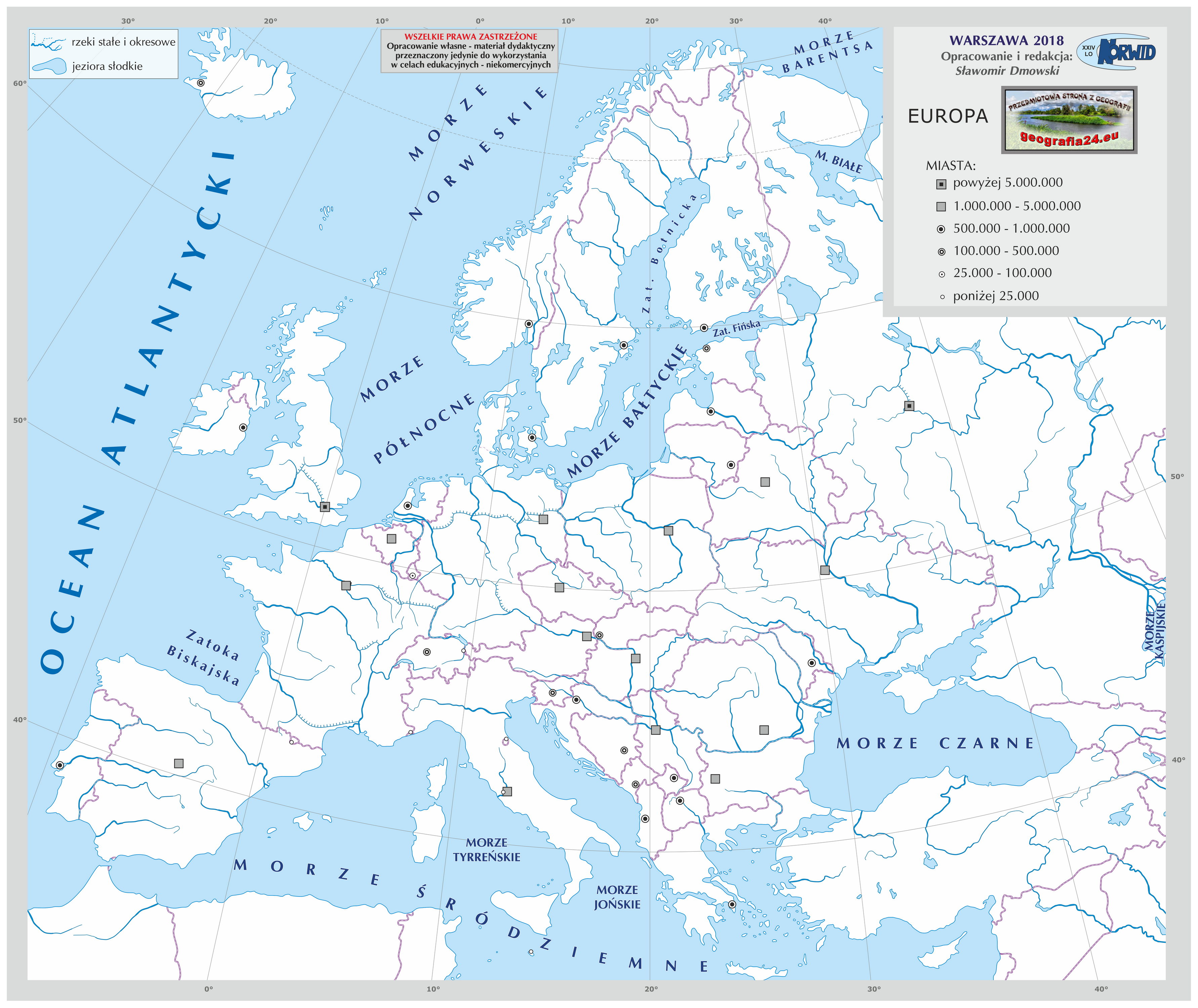 Podział Polityczny Europy Mapa Konturowa Mapa Polityczna Europy Konturowa | Mapa