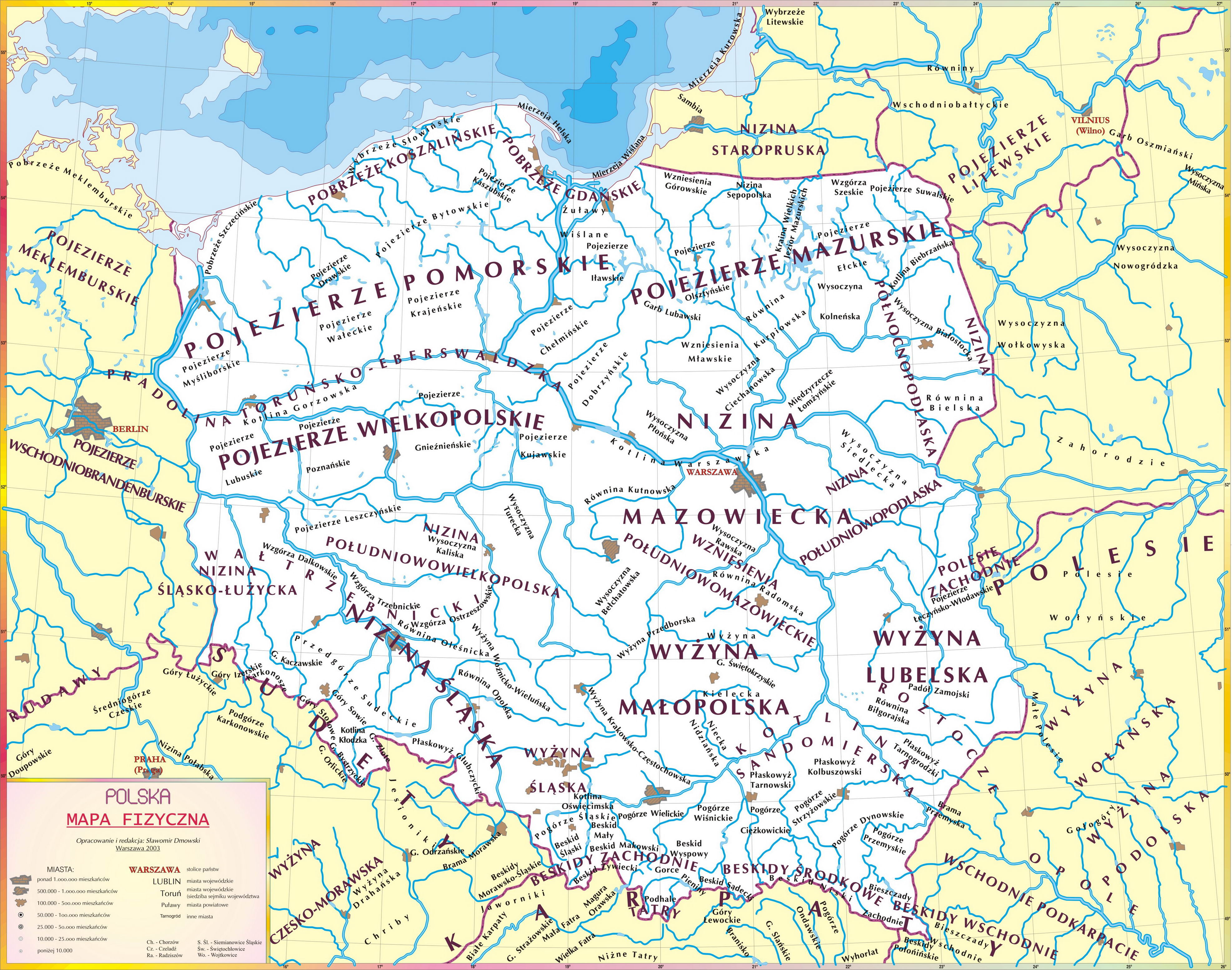 Szczegolowa Mapa Polski
