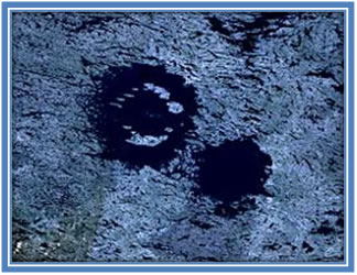 Zdjęcie satelitarne jeziora