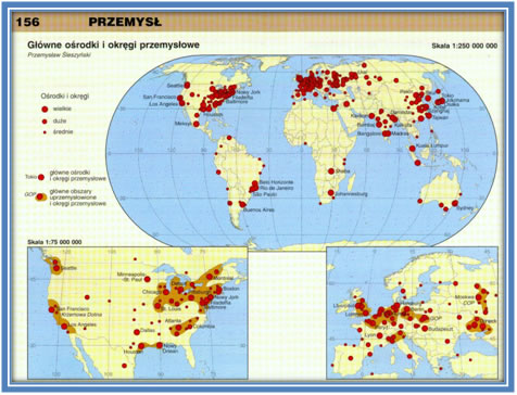 Główne ośrodki i okręgi przemysłu
